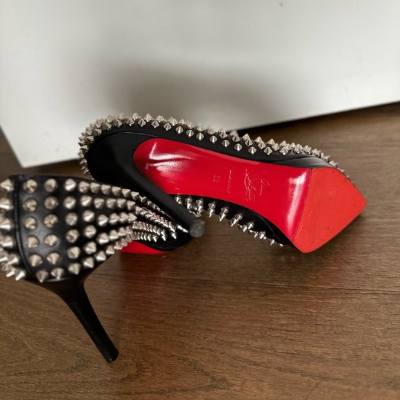 🔥CHRISTIAN LOUBOUTIN PIGALLE PLATO SPIKED 120 Pumps 39 SOLD OUT 🔥MAKE AN OFFER❣️ - Picture 8 of 16